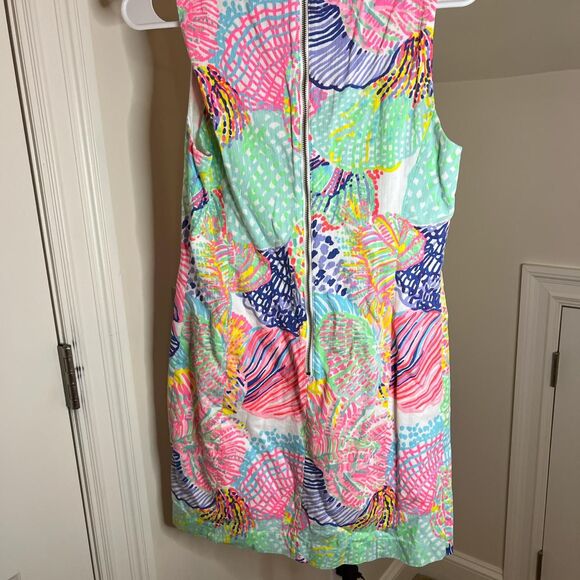 Lilly Pulitzer Women's Mila Shift Dress in print Roar of the Seas - Picture 4 of 5